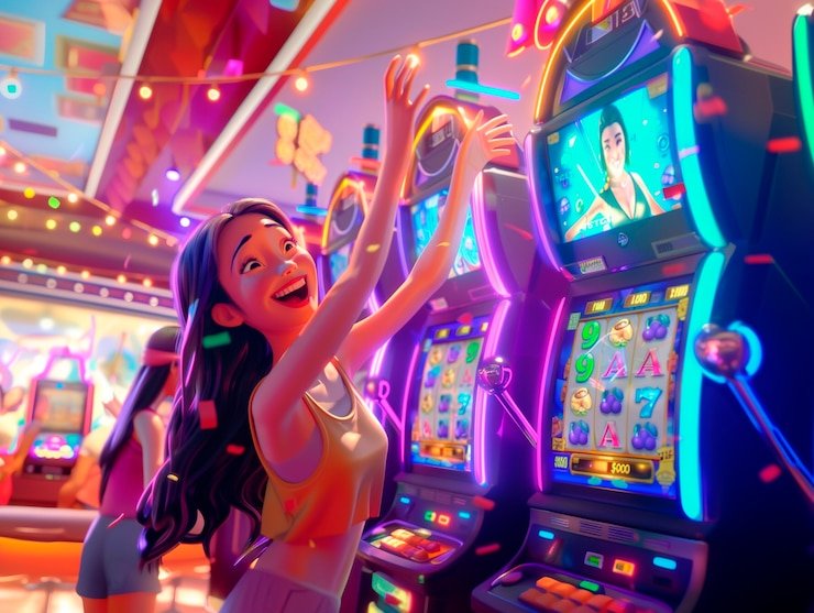 Antarmuka live casino modern dengan dealer langsung dan slot yang hidup
